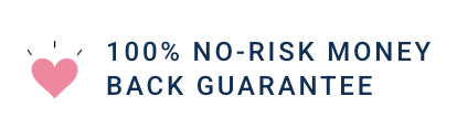 100% no-risk money back guarantee