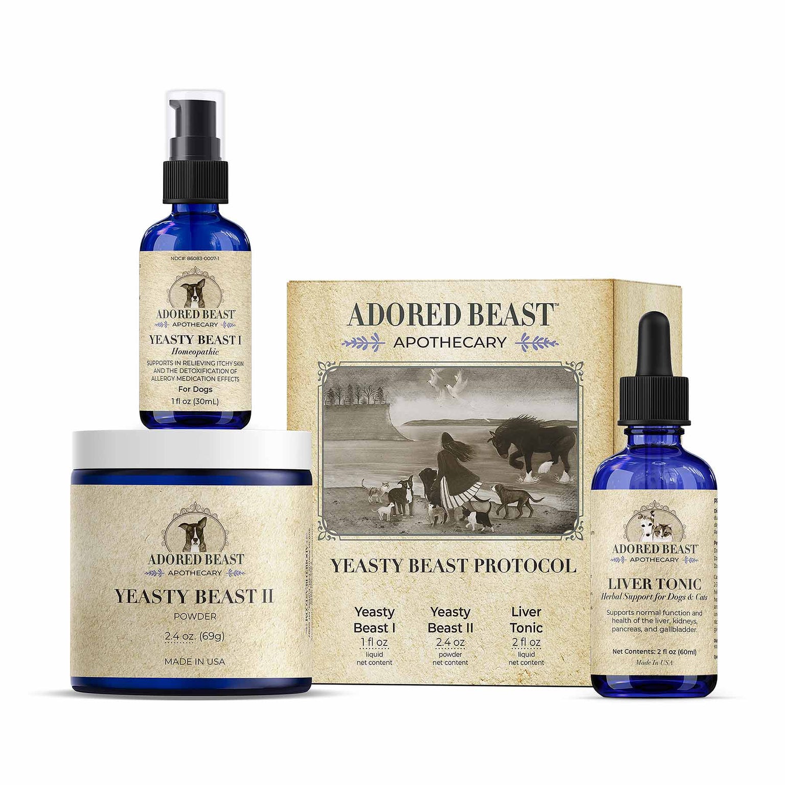 Yeasty Beast Protocol for Dogs | 3-Product Kit